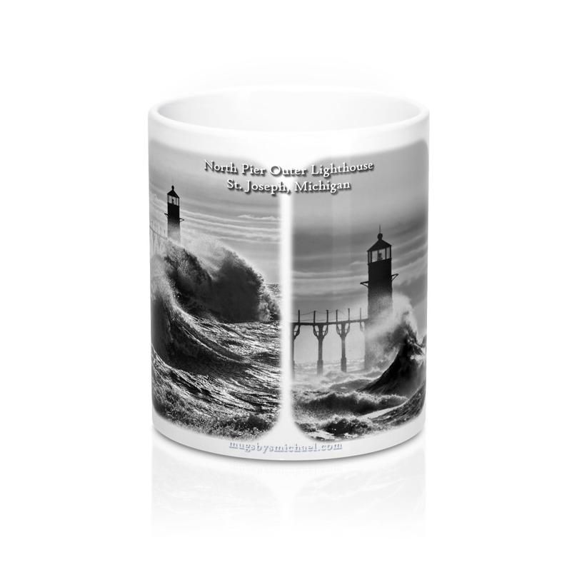 sbasly's tweet photo. North Pier Lighthouse (4 Views), Photo Mug 11oz By SMichael, Lighthouse Mug, Printed Mug, Photo Gift, Lake Michigan, Ceramic Mug, Lighthouse https://t.co/xoHxfKFseo https://t.co/K8jTj7qlG4