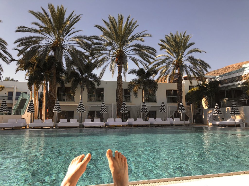 Scoutsscarter's tweet photo. @EmmaKennedy Enjoy your morning - just taken up position by the pool. Can’t wait to hear about your #shoppinghell https://t.co/Wnmp9d8xOc