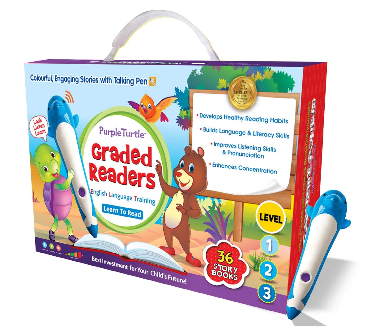 mypurpleturtle's tweet photo. This Christmas Gift your child a set of Purple Turtle Graded Readers 36 Storybooks with Talking Pen. 

Order now: https://t.co/4OmOQT69Yz

#purpleturtlebooks #kids #children #earlylearners #preschoolbooks #talkingpen #talkingbooks https://t.co/fvDyf53KQy