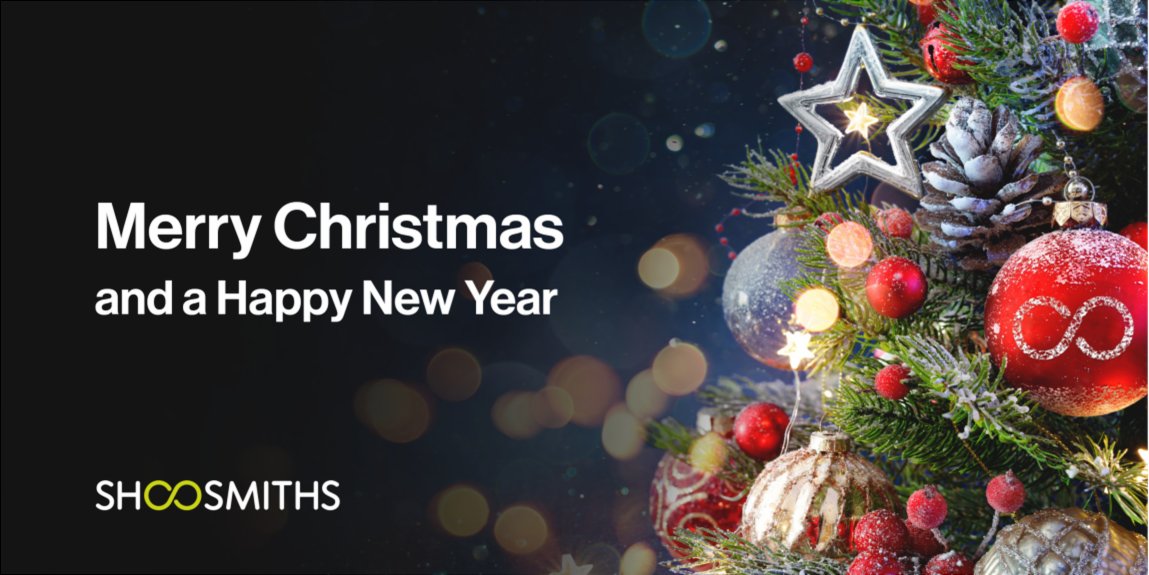 From all of us at Shoosmiths to you: