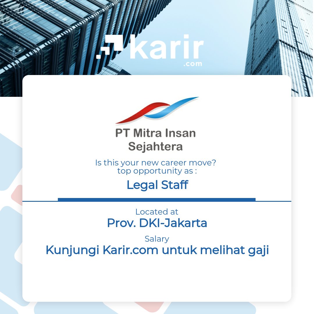 Lowongan Kerja Pt Mitra Insan Sejahtera Karir Com