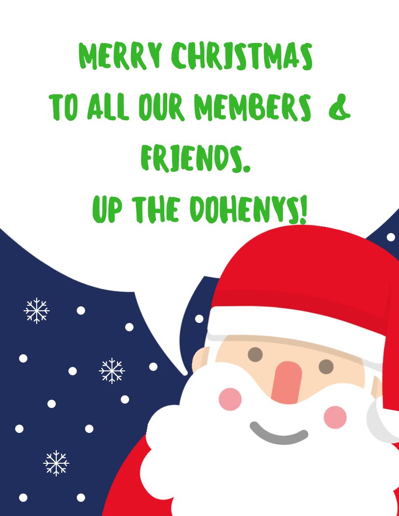 Happy Christmas! <a href="/sammaguiresGAA/">Sam Maguire GAA Club</a> <a href="/DohenyLadiesGFC/">Doheny Ladies GFC</a>