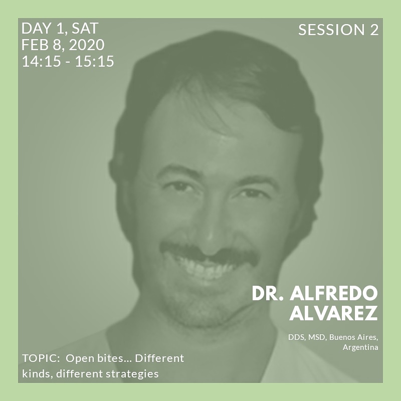 DentosIndia's tweet photo. For Session 2, our first speaker is Dr Alfredo Alwarez from Argentina. He will be giving us a talk on 'Open bites… Different kinds, different strategies'

Seats filling up! Register now: 
https://t.co/Q2ukUfEbfR

#MIASymposium  #RegisterNow  #DentosIndia #DentosKorea #AnnualMia https://t.co/oK8cO0fIci