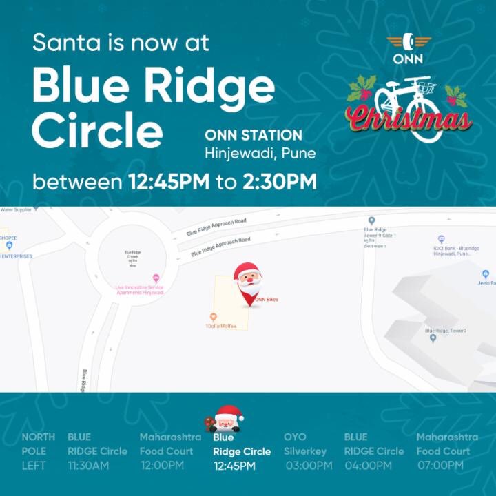 OnnBikes's tweet photo. We're coming back to The Blue Ridge as we know you miss the #Santa ❄️already. Follow @onnbikes and tag your friends and win #Free rides!💫

#Contest #ContestAlert #HappyChristmas #Xmas #ONN #SwitchONN https://t.co/O8pvokj3wb