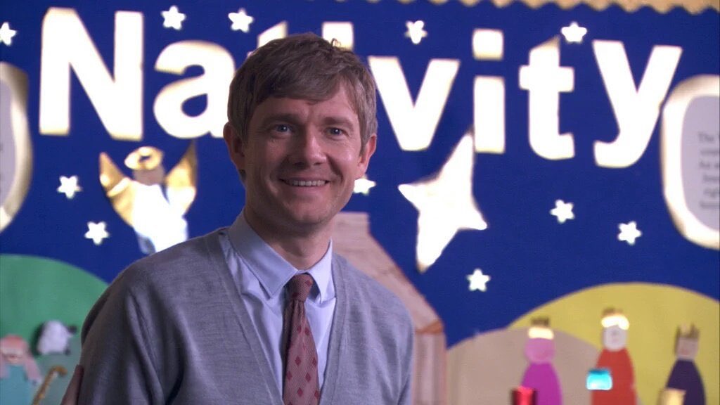 𝘺𝘰𝘭𝘪𝘤𝘦 マーティン フリーマンのスクール オブ ミュージカル 小学校の降誕劇にハリウッドのプロデューサーが見に来る と嘘をついてしまった先生 その嘘が町中に広まってしまい 子供たちの劇が最高に可愛い クスッと笑えてハッピーなハート