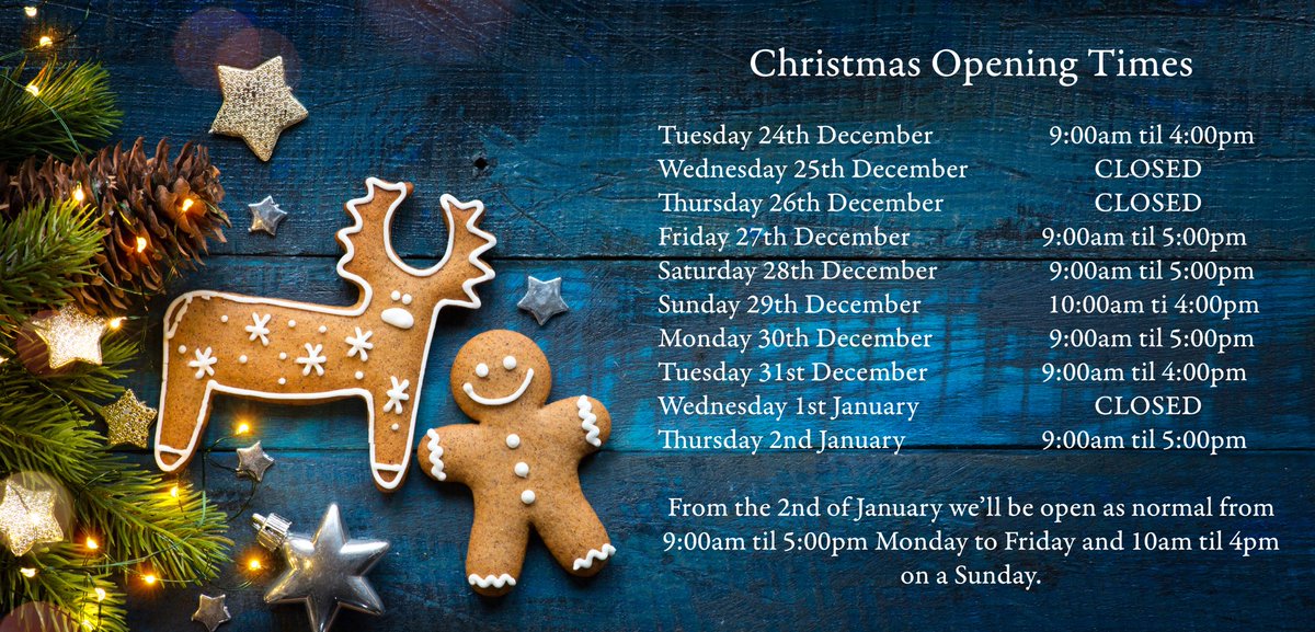 Mioscoffeebar's tweet photo. We’re open until 4pm today... you can view our Christmas opening times below 😄 https://t.co/JfLgRx5khF