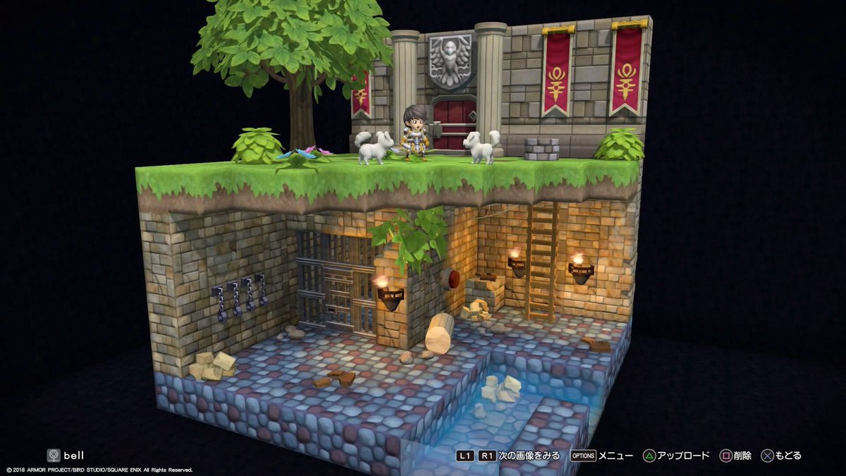 べる Ar Twitter ミニビルド ラインハット城潜入 城成分は少なめで再現系にしたけど とりあえずこれも城って事で W ゆるビルド Dqb2