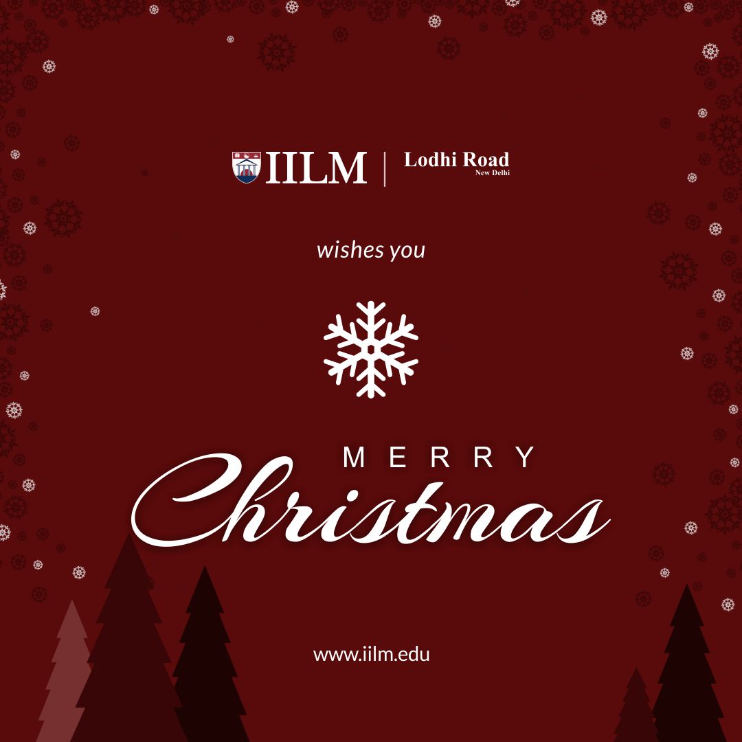 IILM Wishes you a Merry Christmas filled with Joy, Love and Peace!  

#HappyChristmas #Christmas2019 #IILM #MyIILM #IILMPGDM #IILMUBS #BestBusinessSchool