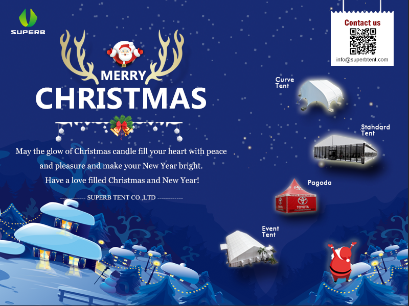 Superb_tent's tweet photo. Merry Christmas and Happy New Year! 
        Christmas and New Year holidays are here. We extend our warmest wishes to you and wish you and your family a Merry Christmas and a Happy New Year. https://t.co/fNRej9tvPM