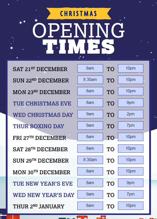 NisaLocalSplott's tweet photo. Unexpected guests at the front door....no need to turn the xmas tree lights of and hide!!!
We're open when you need us.
Take a look at our Xmas Opening Hours, and pop in if you need anything.
#Splott #Tremorfa #Adamsdown #SplottLocal #ShopSplott #Inksplott https://t.co/Nb1ZouKCWq