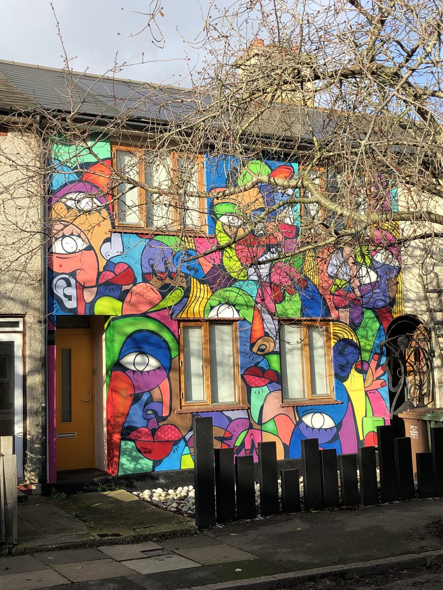 Will leave you this morning with this delightful #StreetArt in #Brockley Passed it yesterday on my bike 🚲 &amp; still looking so colourful &amp; vibrant! One of my faves in area #AricaRoad #ReasonsToBeCheerful