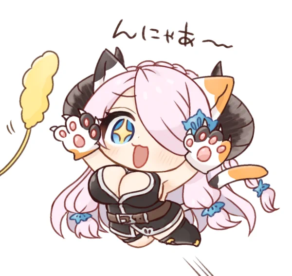 ネコメアさんとスヤメアさん過去にちょっと描いてたね 