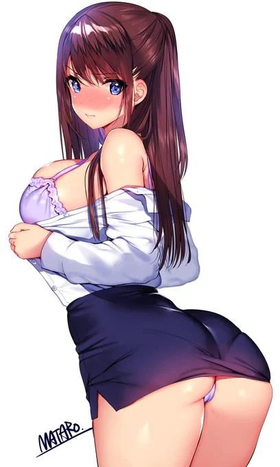 生意気な尻。 