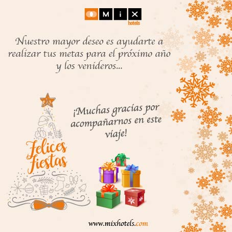 hotels_mix's tweet photo. Todo el equipo de Mix Hotels os desea unas muy felices fiestas!
The entire Mix Hotels team wishes you a Merry Christmas!
#navidad #happynewyear #enjoy #bestwishes https://t.co/ISQWunqhGI