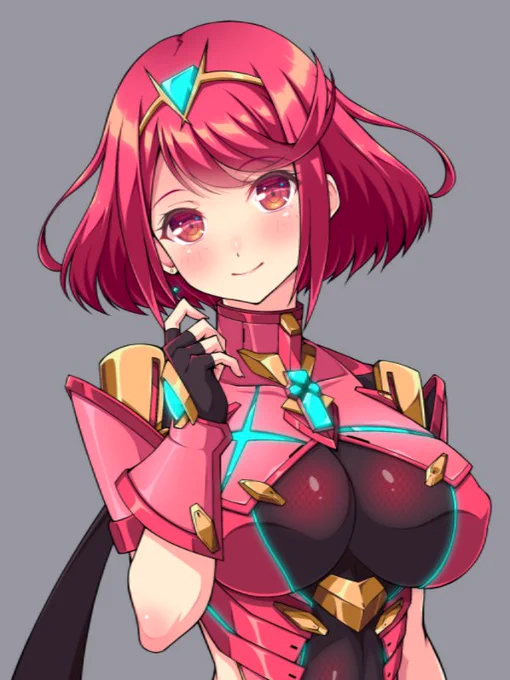 おそらく今年の描き納めになるホムラとヒカリ。今年はゼノブレ2に出会えてとても良い年になりました #ゼノブレイド2 