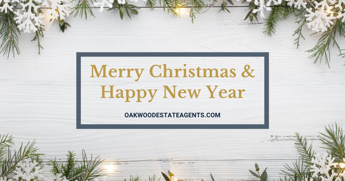 The team at Oakwood estate agents would like to wish all of our vendors, landlords, tenants and colleagues a Merry Christmas &amp; Happy New Year 🎄