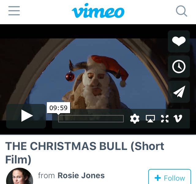ChristmasBull's tweet photo. The Christmas Bull starring @VictoriaYeates @jamie_baughan @JoshTwain #TomGrigg @Alisongrigg1                     https://t.co/gGvWlc3QNY              #christmaseve #festivefilm #whattowatch #christmastv https://t.co/CfYUSVMEn5