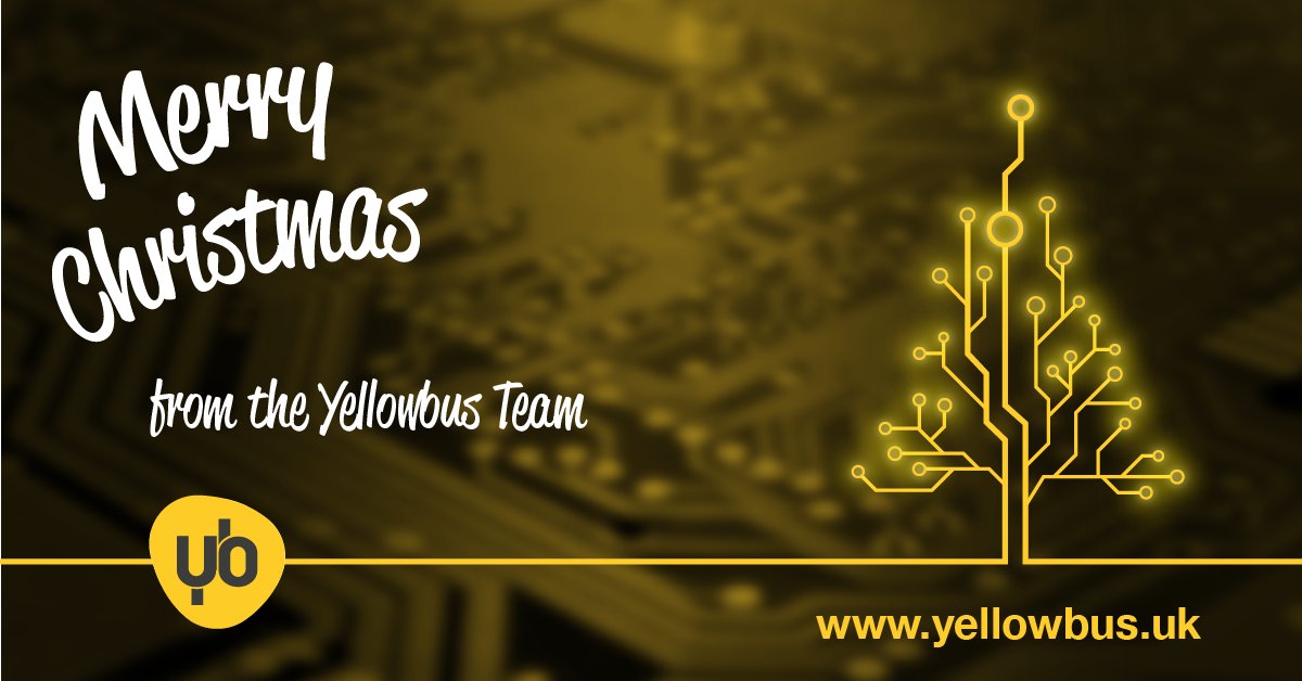 YellowbusTeam's tweet photo. Happy Christmas to all of our customers, partners and team! #yellowbus #whatsyourY #christmas https://t.co/dY2wl7P1m1