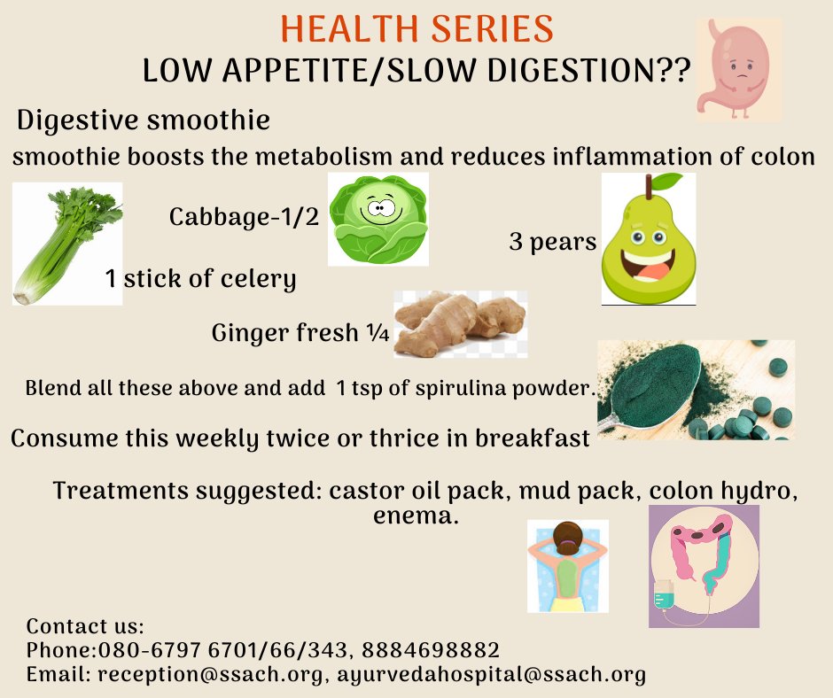SriSri_Hospital's tweet photo. #healthseries #Lowappetite # Digestive_smoothie #treatments https://t.co/wIRNh0i0sP