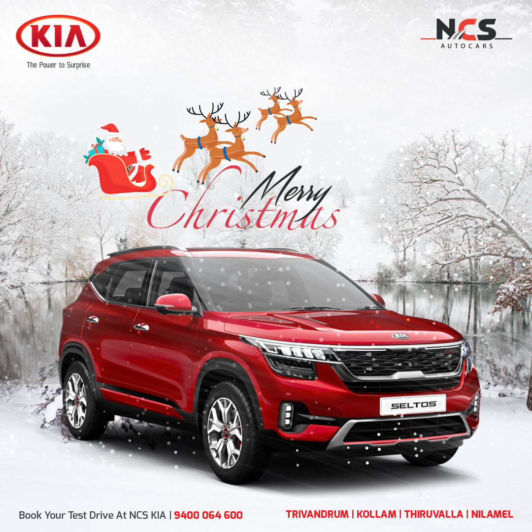 ncs_kia's tweet photo. NCS Kia wishes you all a Merry Christmas.
 
For booking call +91 9400062600
www..ncskia.co.in/book-a-car

#NCSKia #KiaSeltos #KiaCars #Merrychristmas #celebrations #happychristmas #christmas #christmascelebration #christmas2019 https://t.co/hKRLAUBTQ0