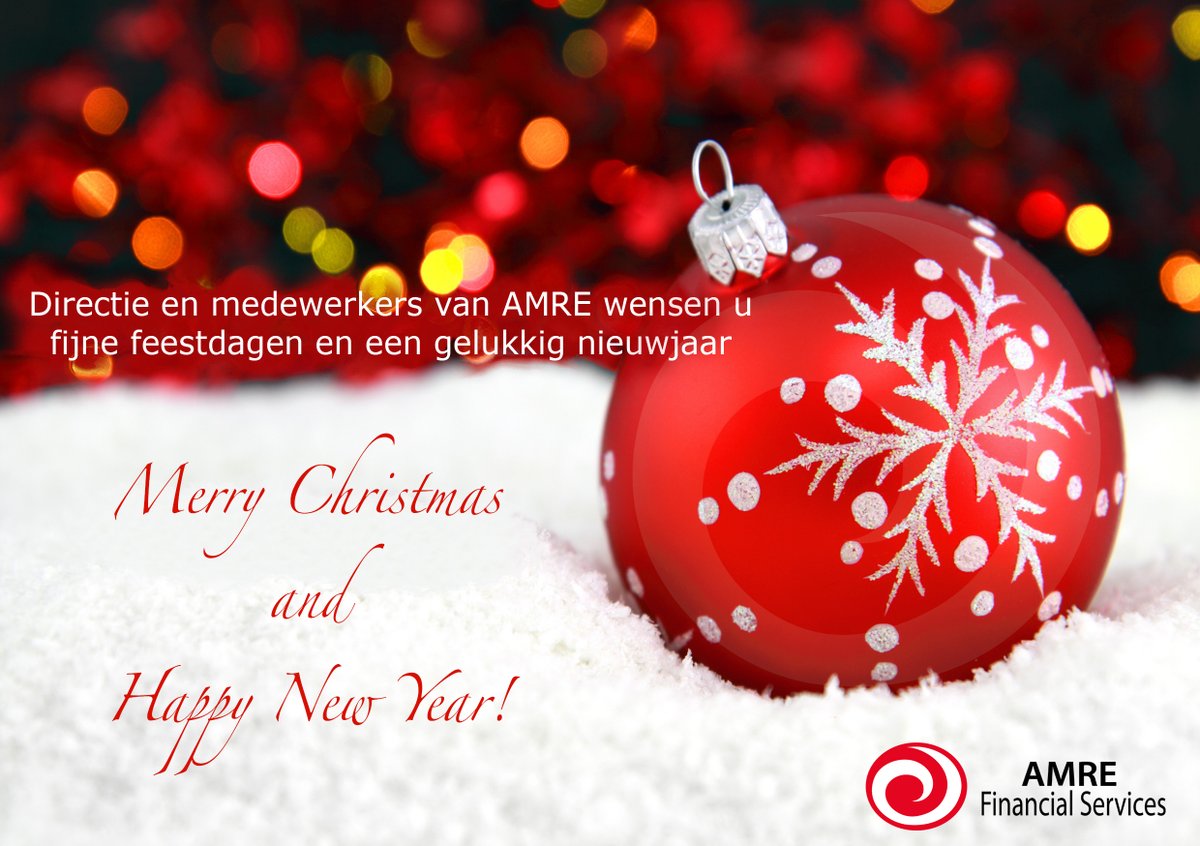 amrefs's tweet photo. #AMRE wenst u fijne feestdagen en een gelukkig nieuwjaar! 
🎄
#Accountancy #boekhouden #financiën #financieel #kerst https://t.co/e6YK0gfjmF