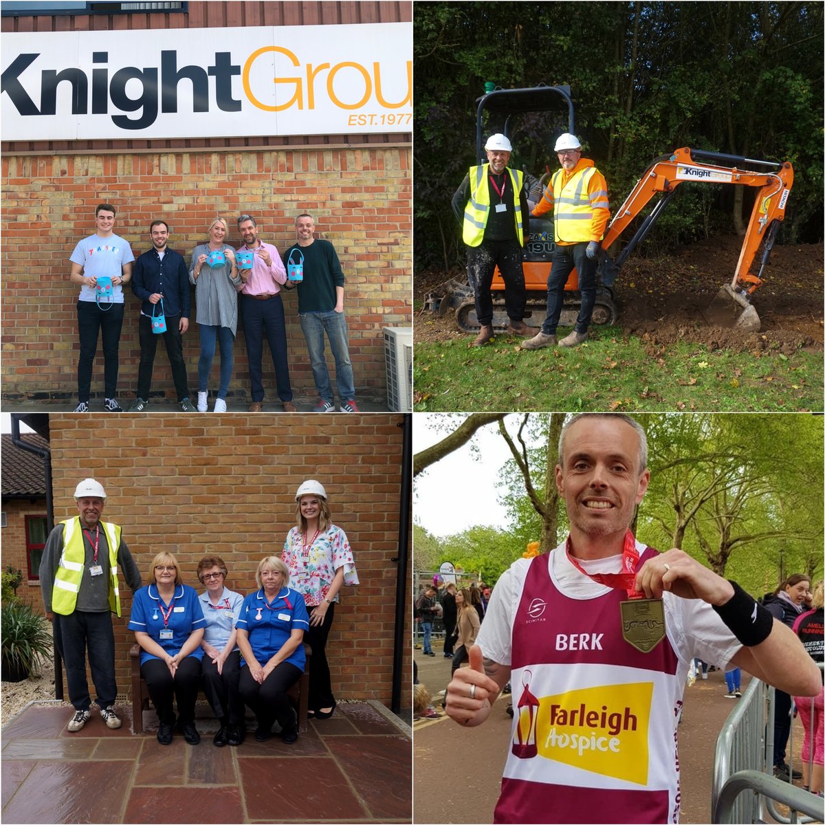 Over 2019, we've been raising money for our Charity of the Year, Farleigh Hospice. Here are a few of our favourite fundraising events from the year; Scott, running the London Marathon; Charity Easter Egg Hunt and the Farleigh Hospice Garden Project <a href="/FarleighHospice/">Farleigh Hospice</a>