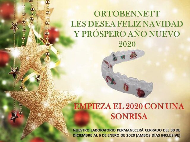 Ortobennett's tweet photo. El equipo de Ortobennett les desea una feliz Navidad y felices fiestas 🎄🎁
#ortobennett #ortodoncia #ortodonciainvisible https://t.co/UlV7StWuxS