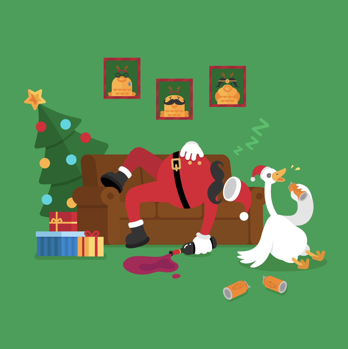 FishfingerMe's tweet photo. Got our hands full on the eggnog and Christmas cookies this year! Wishing you all a holly jolly holiday season! 🎅🎄🎁🥳🎉☃️

#GraphicDesign #Design #Creative #Illustration #Colour #Art #Fun #MerryChristmas #ChristmasEve #Christmas #Eggnog https://t.co/2PnkReaOQs