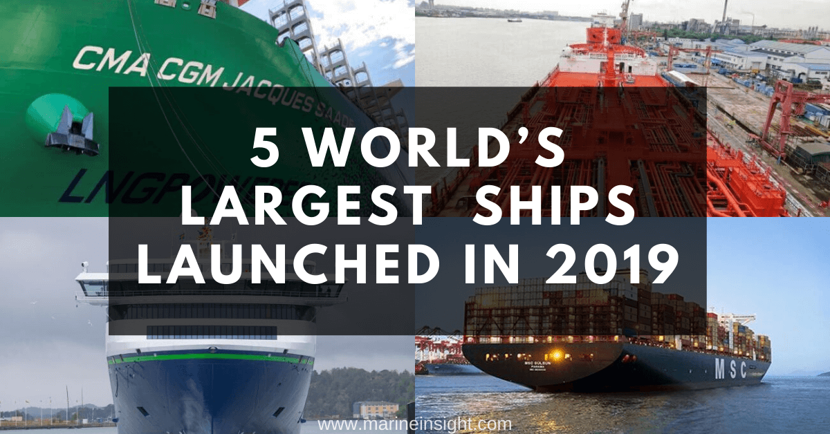 5 Largest Vessels In The World Launched in 2019 buff.ly/35Wp4Po

#Shipping #Maritime #MarineInsight #2019