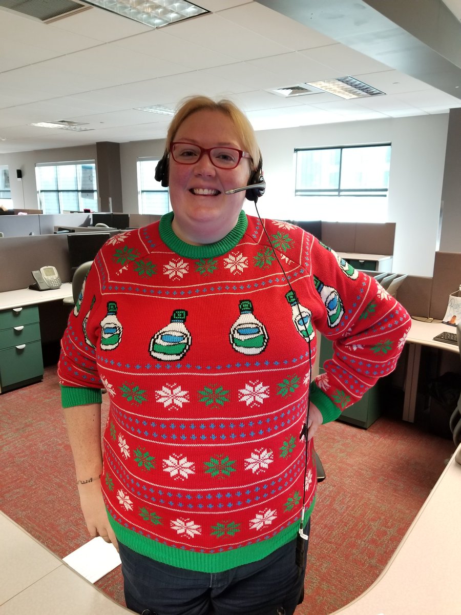WheelingWOW_CC's tweet photo. Some of Wheeling's Ugly Sweaters!! @meg_murph79 you Ranch sweater is a hoot!! #TuggleNation #LifeatAtt #attemployee #lifeinacallcenter https://t.co/Nz3w5RmVtk