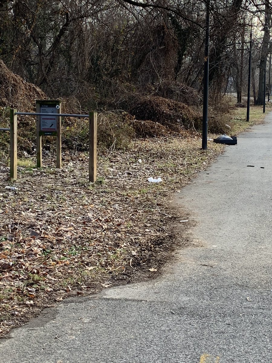 pickelodeon's tweet photo. Marvin Gaye trail between Division and 58th covered in trash. Please send a cleanup crew and add more trash cans @DCDGS @311DCgov @DCDPR @CleanCityDC @WashingtonParks #trashfreedc https://t.co/pgTnB36vHt