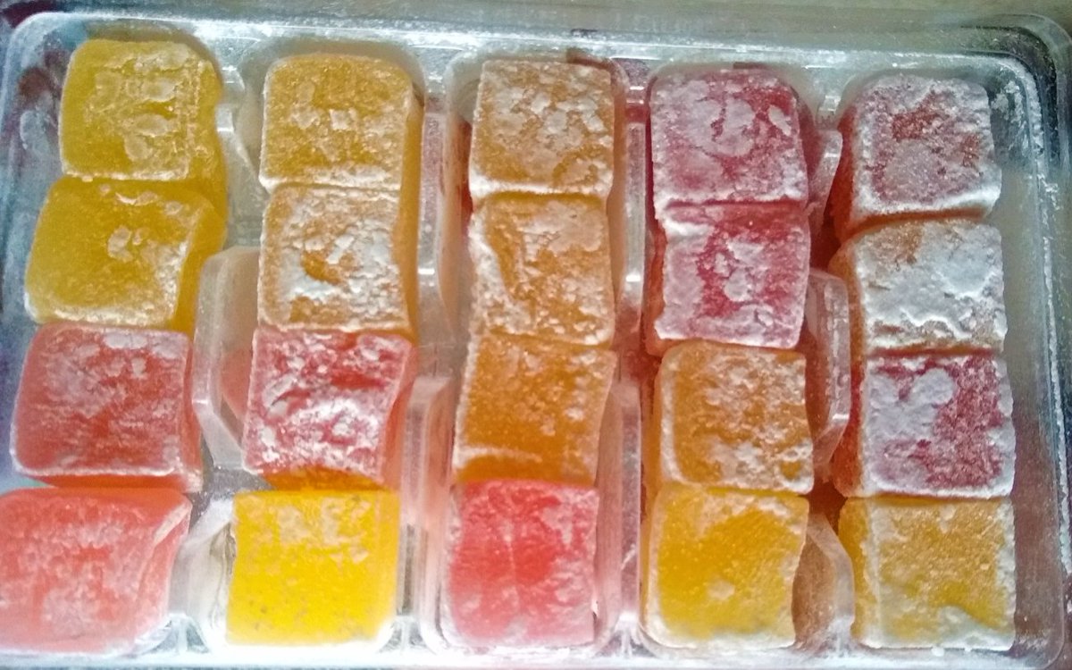 VeganOlive1's tweet photo. I wish I could remember where I got this awesome #Sebahat #Vegan Turkish Delight.... Its scrumptious yet not too sweet even though its nearly ALL sugar #PlantPowered #Veganfoodshare #Easy2bVegan https://t.co/SeJvoBy9ZM