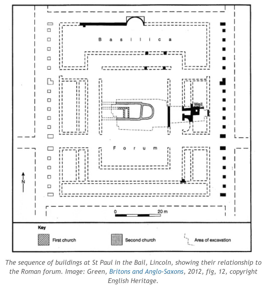 And of early post-Roman churches like St Paul in the Bail in Lincoln - discussed by  @caitlinrgreen - whose ‘timber apsidal church almost certainly dates from the fifth to sixth centuries’. See her excellent blogpost  https://www.caitlingreen.org/2017/12/fifth-to-sixth-century-british-church-lincoln.html