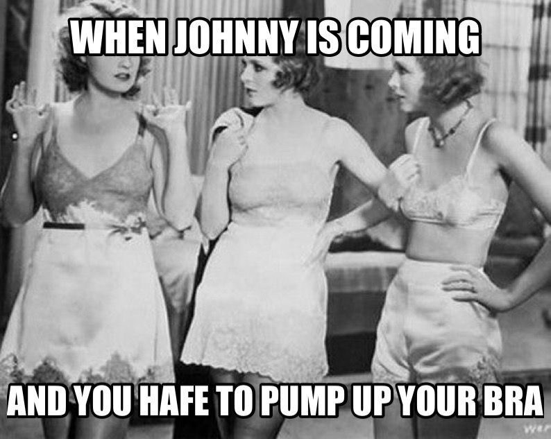 ItVag's tweet photo. Stay tuned for our next episode on the history of lingerie! From steel hoops that could stab you in the crotch, to tiny corsets, to bras you pump up with your mouth, we laugh our way through the decades of the boob wrangler. https://t.co/xJwKZgiWsL