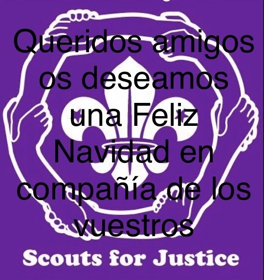 ScoutsFJustice's tweet photo. Feliz Navidad queridos amigos! Tenemos nueva foto de Scouts for Justice! Siguenos tambien en Instagram @Scoutsfor https://t.co/qU1bK5197s