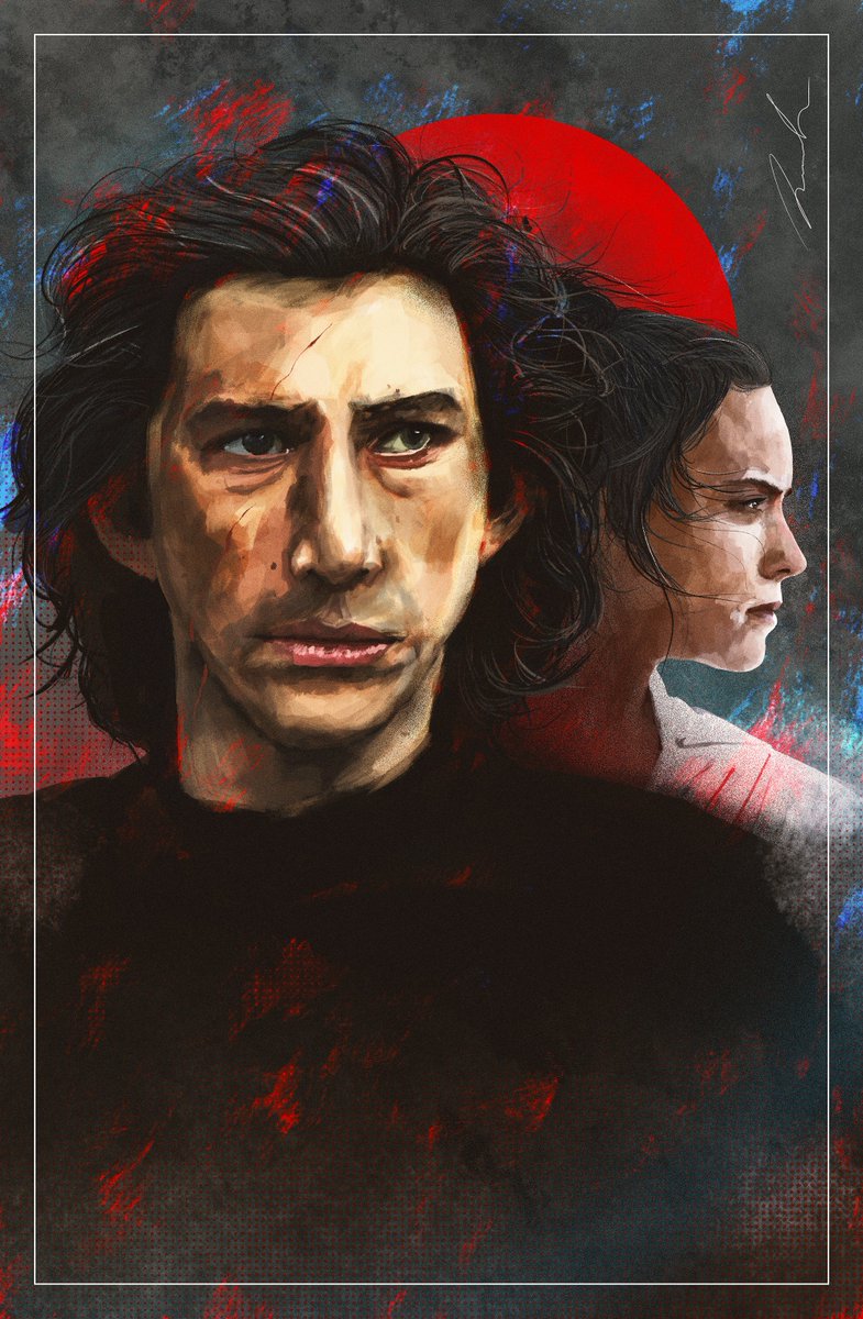LST_MIND's tweet photo. Merry Xmas all, here's a last little sketch before I clock off for the Holidays.  I fully enjoyed @starwars  #TheRiseOfSkywalker  and decided to do a little portrait study for it. Hope you like it and have a great holiday season one and all!! https://t.co/Qr7b4YijrN