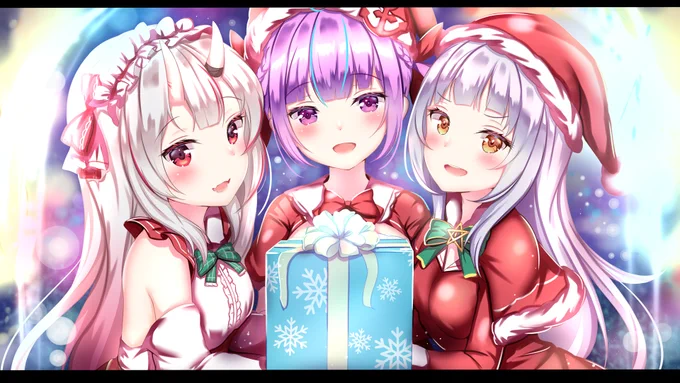 卍組でメリークリスマス!!!???
#百鬼絵巻  #あくあーと #シオンの書物 