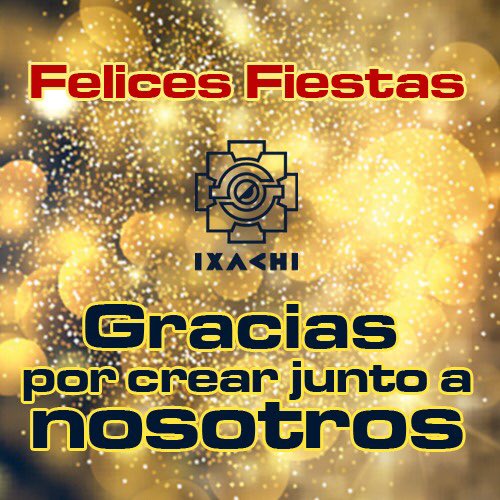 Ixachi_mx's tweet photo. ¡Felices fiestas y un próspero nuevo año a todos les desea todo el equipo IXACHI! https://t.co/lDq6PzDBmY