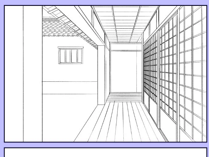 資料見ずにごまかしながら描いたら面白い空間できた。 