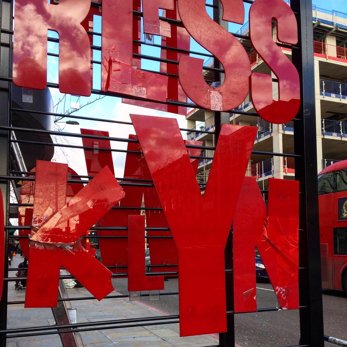 TypeTasting's tweet photo. The movie titles being changed over at my local @riocinema. I’ve only ever seen the letters high up on the building and hadn’t realised how some of them are so brilliantly improvised. #signage #movie #titles https://t.co/GN1G9HkK8z