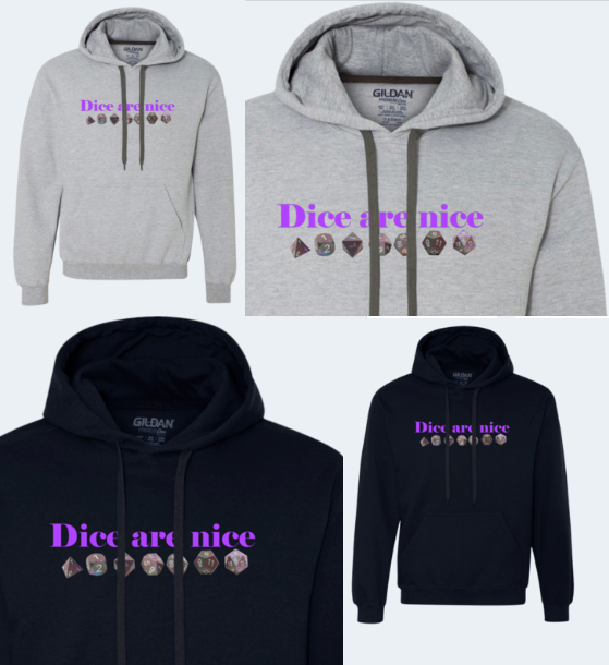 IMissiles's tweet photo. "Dice are Nice!"  as all gamers agree; and our heavyweight, premium ringspun cotton hoodie will keep you warm on your way to your DnD or other rpg session:
https://t.co/awbPJxhPAE
#dicearenice #dice #rpgdice #dicehoodie #rpghoodie #gamerhoodie #tabletopgaming #dicearenicehoodie https://t.co/mGxiHQeHMa