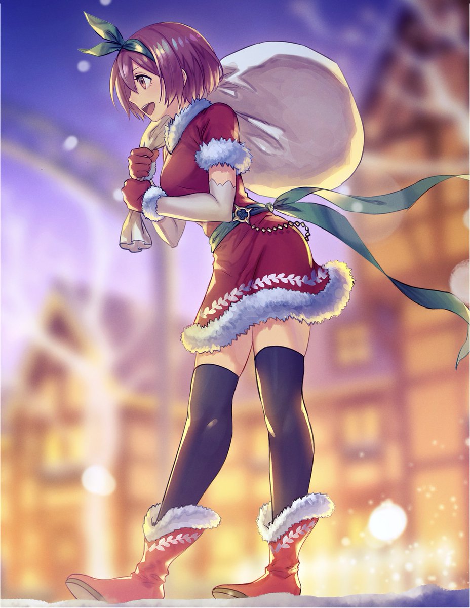 「?クリスマスタウンとおねえさん? 」|あんべよしろう/Yoshiro Ambeのイラスト