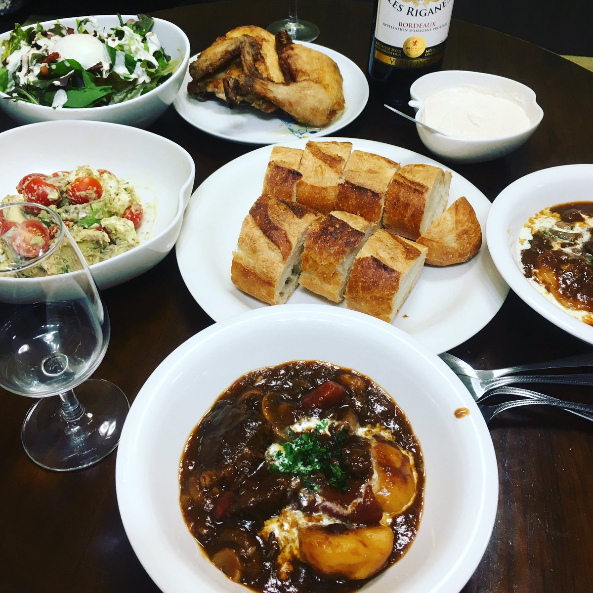 Makoto メリークリスマス きのう何食べたのレシピでビーフシチュー シーザーサラダ 明太クリームディップを作成 Makoto メリークリスマス きのう何食べたのレシピでビーフシチュー シーザーサラダ 明太クリームディップを作成
