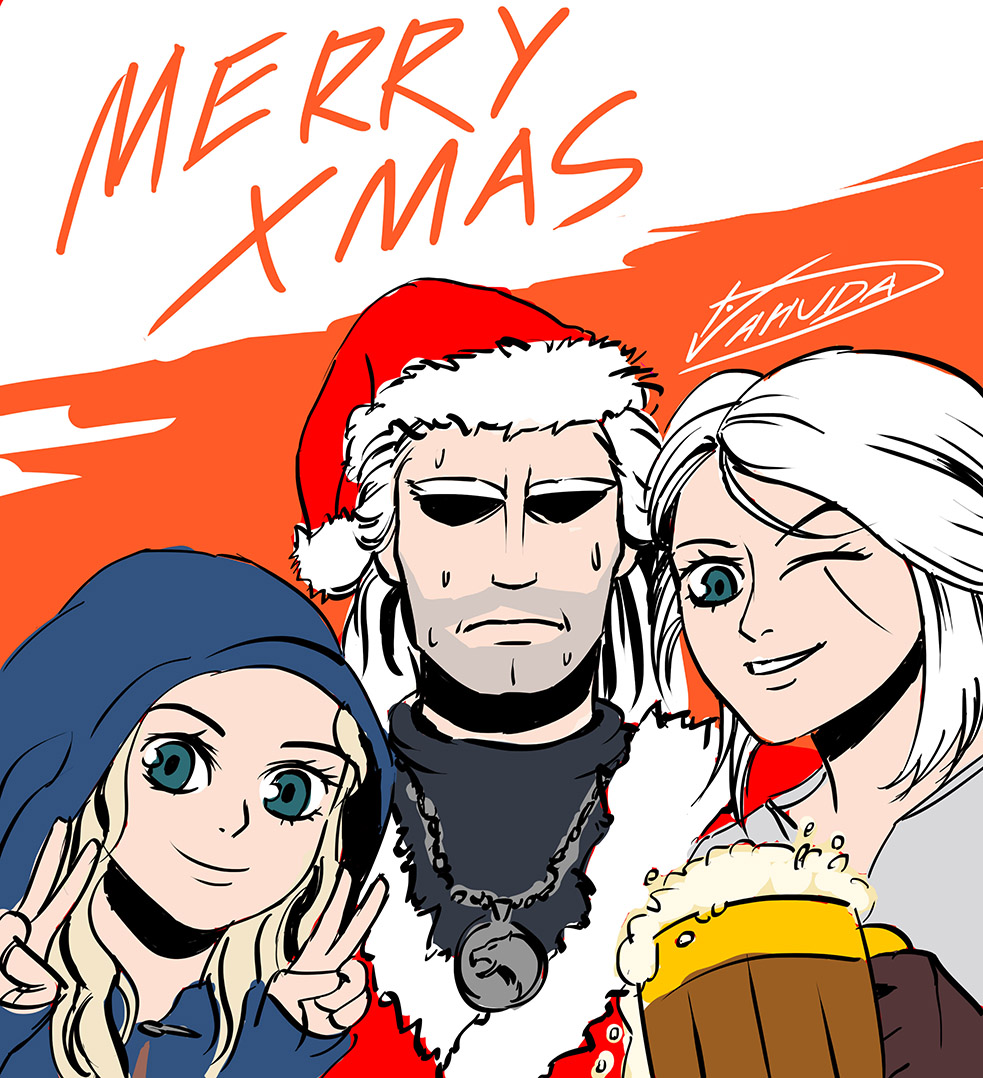 dalaughinguy's tweet photo. Finished all the episodes of Witcher Season 1 on Netflix. All before Christmas, aha.

#Witcher #Witcher3 #GeraltofRivia #ciri #Yennefer #Jaskier #witcherdandelion #Netflix #cdprojektred #speeddrawing #MerryChristmas2019 https://t.co/0Yvh7GgSA7