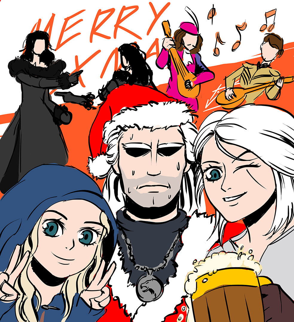 dalaughinguy's tweet photo. Finished all the episodes of Witcher Season 1 on Netflix. All before Christmas, aha.

#Witcher #Witcher3 #GeraltofRivia #ciri #Yennefer #Jaskier #witcherdandelion #Netflix #cdprojektred #speeddrawing #MerryChristmas2019 https://t.co/0Yvh7GgSA7