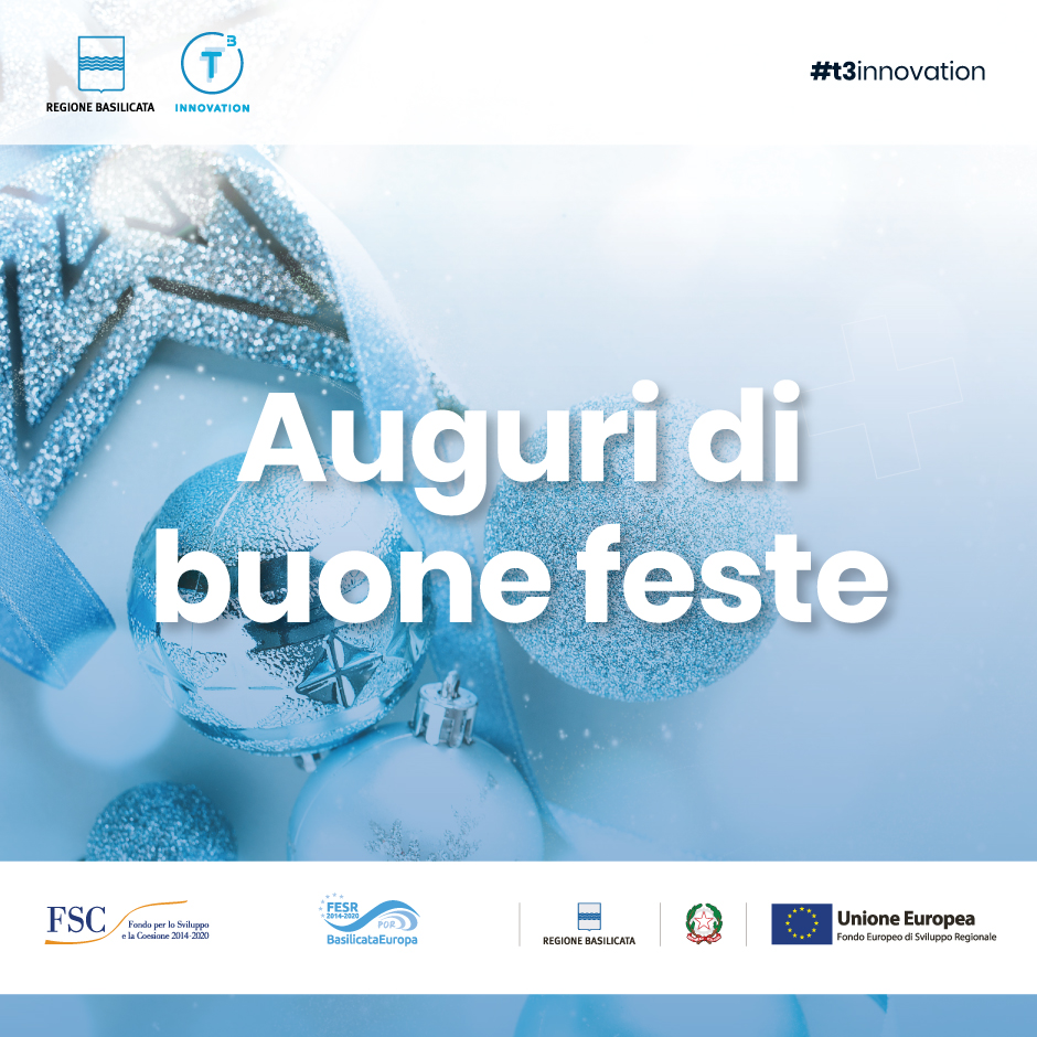 T3 Innovation augura a tutti voi un sereno Natale e un felice anno nuovo!
Vi aspettiamo il 7 gennaio 2020, più carichi che mai, con una serie di nuove iniziative e attività.

Perché l’innovazione non si ferma mai!