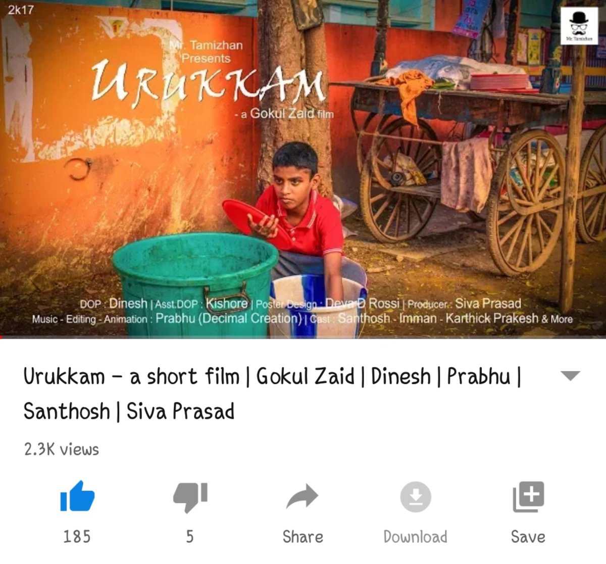 cineportstudios's tweet photo. 2Years of #Urukkam https://t.co/GJnecKmMYf