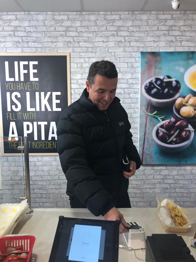 pitaboxuk's tweet photo. Another satisfied customer on his way out from having a delicious @pitaboxuk snack 

#altrincham #cheshire https://t.co/A5xRrTrcmV
