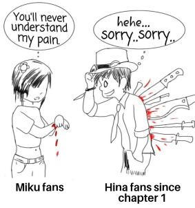 jeffcseo's tweet photo. @JustforHina1 @k_sasuga but that is the truth till now... you were baited probably by the anime. Hina is meant to be sad... https://t.co/JOt3EdfyWX