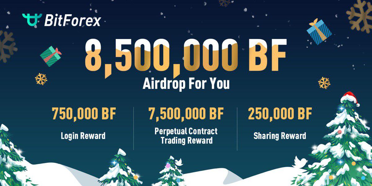 bitforexcom's tweet photo. BitForex wishes you Merry Christmas and invites you to our BitForex Christmas Party🎄🥳!
⠀
How to participate? Easy!
⠀
🌟#follow our twitter
🌟#RT this tweet and make your own #tweet about the event
🌟get a #Christas gift🎁 of 50BF
⠀
Read more at https://t.co/ON5GPqBhQ6 https://t.co/XNBh6cil0k